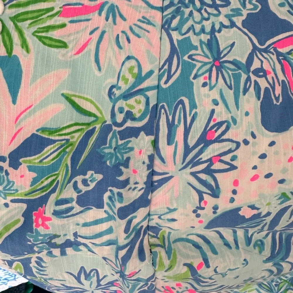 Lilly Pulitzer Paddy” Lion Around” skort with scalloped edge- size 4